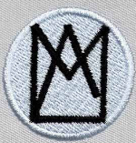 Beanie aus 100 % zertifizierter Bio-Baumwolle mit einer edlen "Krone" bestickt