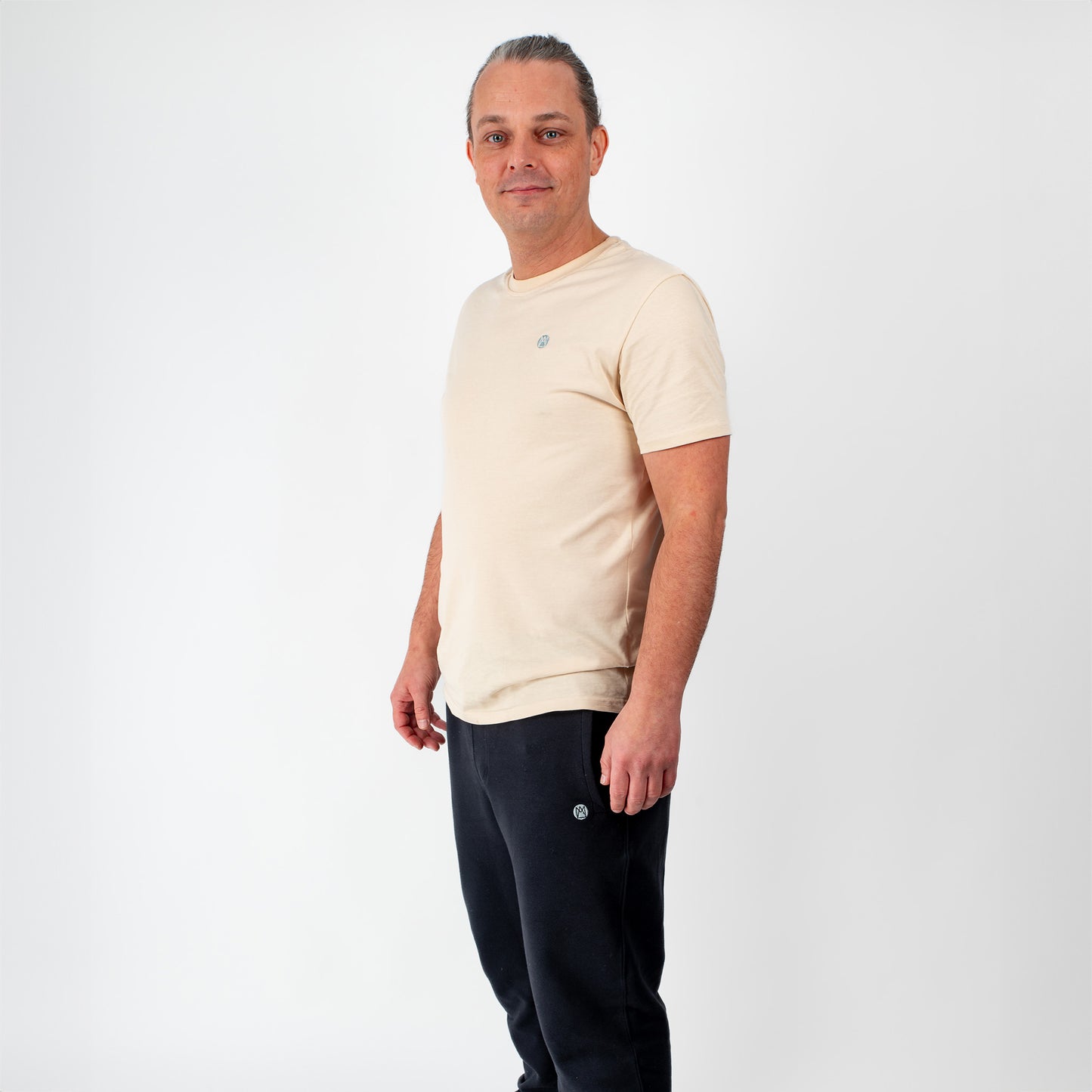 Herren T-Shirt Bio Baumwolle Beige