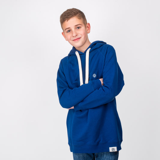 Nachhaltiger cooler Kinder Hoodie.
Super weich in Blau.
Kapuzenpullover in blau.
Im Partnerlook erhältlich.