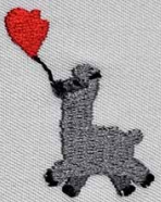 Beanie aus 100 % zertifizierter Bio-Baumwolle mit einem süßen Lama Stick